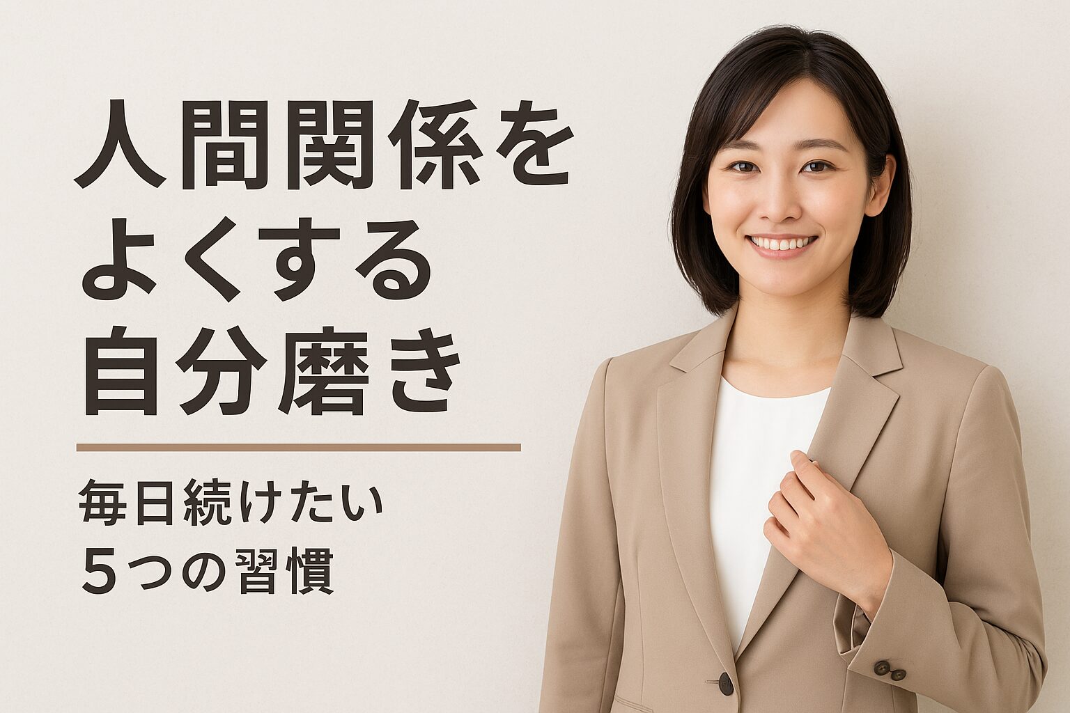 人間関係をよくすることを表現したイラスト風の写真